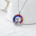 wholesale Sterling Silver Crystal Frog Pendant Necklace for Women Girls 18+2 -0-14