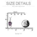 wholesale 925 Sterling Silver Purple Snake Charm Pendant Necklace-0-5
