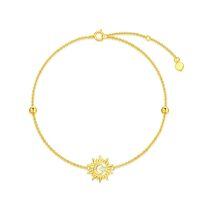 wholesale 14k Gold Sun Moon Star Opal Charm Bracelet For Women-Sun Moon-2