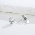 wholesale 925 Sterling Silver Opal Moon & Stars Stud Earrings - Celestial s for Women-0-1