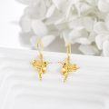 wholesale 14K Gold Mini Hummingbird Stud Earrings Fine Filigree Jewelry Gifts-0-3