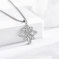 wholesale 925 Sterling Silver Celtic Knot Pendant with Cubic Zirconia Necklaces for Women-0-2