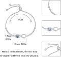 wholesale 925 Sterling Silver Evil Eye Bracelet for Women Men Blue Infinity Charm -0-2