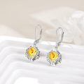 wholesale 925 Sterling Silver Earrings Wholesale With Blue Gemstone Drop-0-26