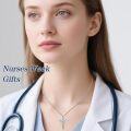 wholesale TOUPOP Nurse Gifts For Women 925 Sterling Silver Caduceus Angel Wing Rn Necklaces Jewelry Gifts For Nurses Doctors Medical Students Nurses Week Appreciation Graduation Christmas Gift -0-2