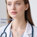 TOUPOP Sterling Silver Caduceus Angel Wing RN Necklace Jewelry Gift-0-2