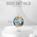 TOUPOP 925 Sterling Silver Crystal St Christopher Medal Jewelry-0-1