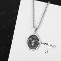 wholesale 925 Sterling Silver Aries Zodiac Sign Necklace with Ram Head Pendant and Constellation Charm -  (24)-0-2