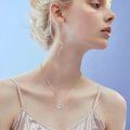wholesale 925 Sterling Silver Girl Dog Heart Pendant Necklace Rose Gold Plated I Love You Forever-0-5