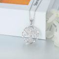 wholesale 925 Sterling Silver Round Cutout Tree Of Life Pendant Necklaces For Women - Family s-0-2