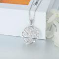wholesale 925 Sterling Silver Round Cutout Tree Of Life Pendant Necklaces For Women - Family s-0-2