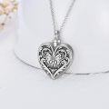 wholesale 925 Sterling Silver Heart Butterfly Cremation Jewelry for Ashes Necklace Women Men Keepsake Memorial Urn Pendant with Funnel and Fill Tool-0-2