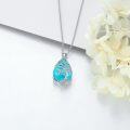 wholesale 925 Sterling Silver Turquoise Tree of Life Pendant Necklace s for Women-0-2