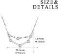 wholesale 925 Sterling Silver Austrian Crystal Zodiac Pendant Necklace - 12 Constellations Astrology s for Women-0-3