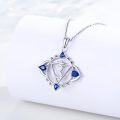 wholesale 925 Sterling Silver 7 Chakra Healing Stone Pendant Necklaces for Women-0-4