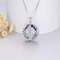 TOUPOP Sterling Silver Celtic Knot Compass Necklace Gift for Women-0-4