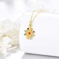 wholesale 14K Gold Birthstone Tree of Life Necklace for Women Moon Star Pendant-0-1