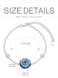 TOUPOP Sterling Silver Celtic Knot Good Luck Bracelet Irish Jewelry Gifts For Women-0-3