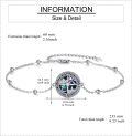 wholesale 925 Sterling Silver Compass Nautical Theme Adjustable Chain Bracelet Gift for Her-0-2
