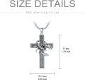 wholesale Sterling Silver Cross Pendant Necklace for Women Men Religious Jewelry Gift for Christmas Birthday Mothers Day-0-67