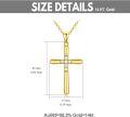 wholesale 14K Gold  with Diamonds and Chain Pendant Necklaces for Women s - Elegant Design (Length: Adjustable)-0-4