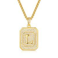 wholesale Gold Filled 925 Sterling Silver Letter Jewelry Necklace for Women Gift for Mom Wife Birthday Anniversary Christmas-Letter L