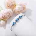 wholesale 925 Sterling Silver Green Stone Sliding Bracelet Wholesale With Adjustable Chain-0-2