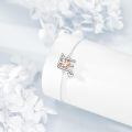 wholesale 925 Sterling Silver Scorpio Zodiac Bracelet Wholesale With Heart Shaped Crystal Pendant-0-1