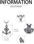 wholesale Anchor Necklace 925 Sterling Silver Anchor Pendant Ocean Sailor Necklace Navy Pendant Christmas Fathers Day Birthday Gifts For Men -0-3