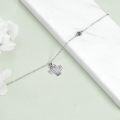 wholesale 925 Sterling Silver Cactus Charm Anklet with Daisy Pendant for Women Girls-0-3