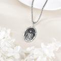 wholesale 925 Sterling Silver Saint Raphael Pray For Us Medal Pendant Necklace for Men & Women-0-5