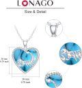 wholesale 925 Sterling Silver Heart-Shaped Scorpion Pendant with Natural Turquoise Stone - Scorpio Zodiac Jewelry for Women-0-2