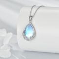 wholesale 925 Sterling Silver Filigree Teardrop Pendant Necklace for Women-0-36