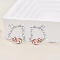 wholesale 925 Sterling Silver Fox Shape Studs  for Girls and Women-0-2