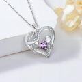 wholesale TOUPOP Christmas Gifts For Mom Birthstone Necklace Mother And Daughter/son Love Heart Necklace I Love You Mom Gifts Jewelry Birthday Gift For Women Grandmother Wife -0-3