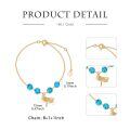 wholesale 14k Gold Bracelet With Turquoise Beads And Dragonfly Charm-0-4