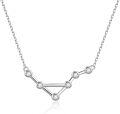 wholesale 925 Sterling Silver Austrian Crystal Triangle Zodiac Sign Pendant Necklace Astrology Gifts for Her-0-0