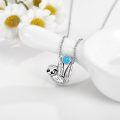 wholesale 925 Sterling Silver Sloth Pendant Necklace Wholesale Hanging On Chain-0-20
