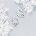 wholesale 925 Sterling Silver Chihuahua Dog Charm Hoop Earrings for Women's Fashion -0-4