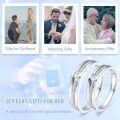 TOUPOP 10k/14k/18k/925 Silver Moissanite Couple Engagement Wedding Ring Sets-0-1