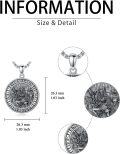wholesale 925 Sterling Silver Norse God Frigg Pendant Necklace  Viking Jewelry for Men-0-3