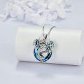 wholesale TOUPOP Dragon Necklace For Women Sterling Silver Crystal Dragon Gifts Jewelry -0-2