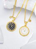 wholesale 925 Sterling Silver Plated Gold Tone Best Friends Forever (BFF) Matching Necklaces Set - Clock Design Pendant s for Her-0-3
