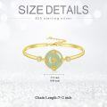 wholesale 14K Gold Plated Sterling Silver Jade Bracelet for Women Lotus Sunflower Tree of Life Hummingbird Dragonfly Bee Butterfly Cat Birthday Mothers Day Gifts for Mom Grandma-0-28