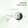wholesale 925 Sterling Silver Cute Duck Hoop Earrings Tricolor Plated Jewelry For Women-0-4