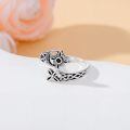TOUPOP Sterling Silver Witches Knot Celtic Knot Ring Witch Jewelry Gift-0-2