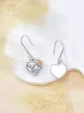 TOUPOP Sterling Silver Moonstone Hummingbird Butterfly Dangle Earrings-0-3