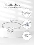 wholesale 925 Sterling Silver Infinity Heart Bracelet for Women Mother's Day s from Daughter Son-0-3
