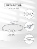 wholesale 925 Sterling Silver Infinity Heart Bracelet for Women Mother's Day s from Daughter Son-0-3