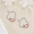 wholesale 925 Sterling Silver Fox Shape Studs  for Girls and Women-0-3